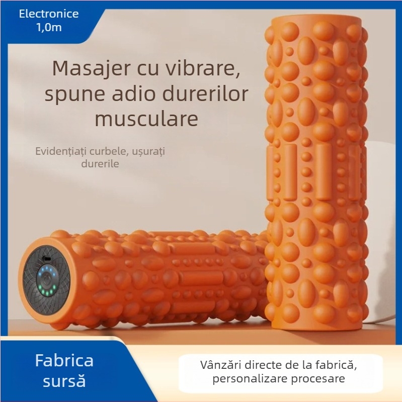 Roller din spumă electric pentru relaxare musculară cu masaj prin vibrații, reîncărcabil Hao Mijia