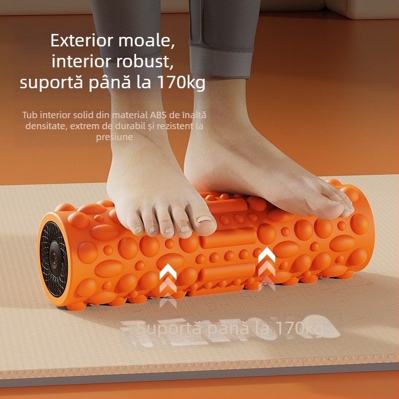 Rolă de spumă electrică cu masaj vibrațional - reîncărcabilă, funcție de temporizare, control mecanic, Hao Mijia, model 2023