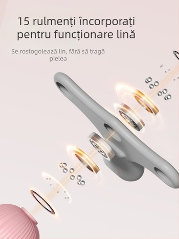 Masaj pentru picior în formă de inel, masaj portabil cu 6 role pentru yoga acasă și relaxare (material PP, 250 g)