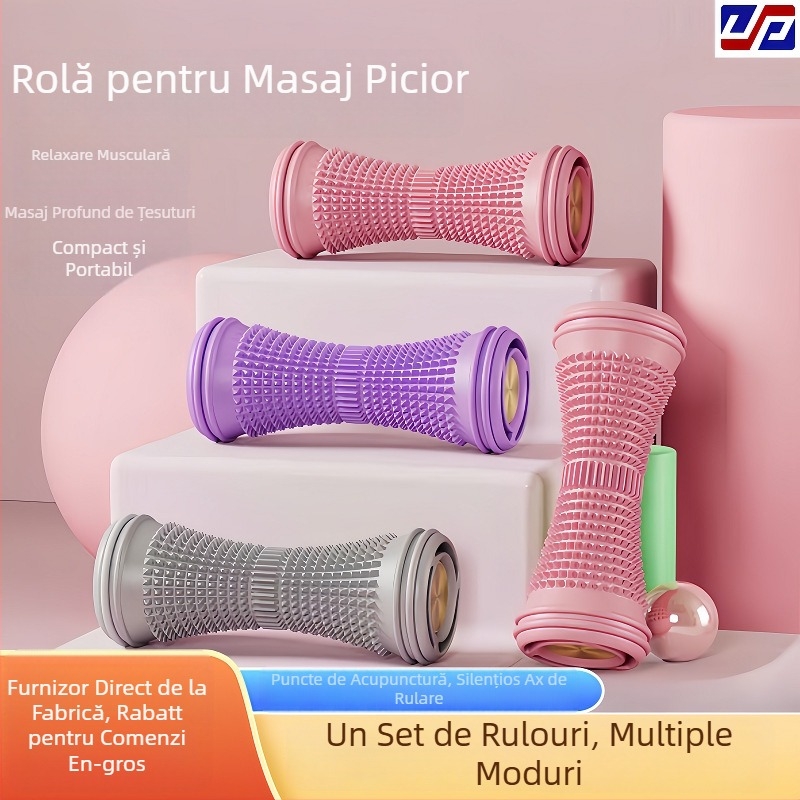 Jiupu Rollă portabilă de masaj pentru fascie plantară și relaxare a gambelor