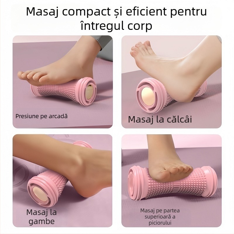 Jiupu Rollă portabilă de masaj pentru fascie plantară și relaxare a gambelor