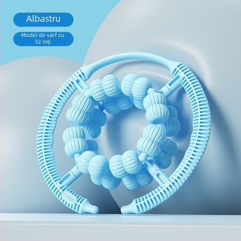 Dispozitiv de subțiere a piciorului cu clemă circulară pentru picior și masaj pentru gambe cu 32 de roți (ABS)