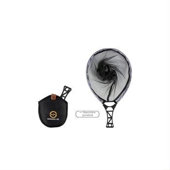 Plasă de pescuit pliabilă pentru râuri — nylon, deschidere 26 cm, adâncime 20 cm, portabilă (Material: Nylon; Deschidere: 26 cm; Adâncime: 20 cm; Pliabilă)