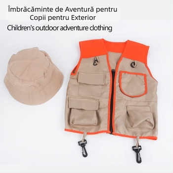 Set vestă unelte pentru copii – aventuri în aer liber, roluri și camping – unisex, 4–6 ani, ambalat într-o geantă