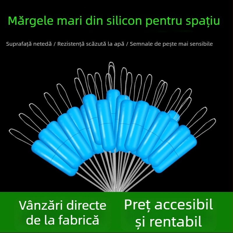 Dragon tread mărgele de pescuit din nylon – mărgele oliviforme de vârf, cilindrice cu blocare la vârful lansetei, pentru pești mari