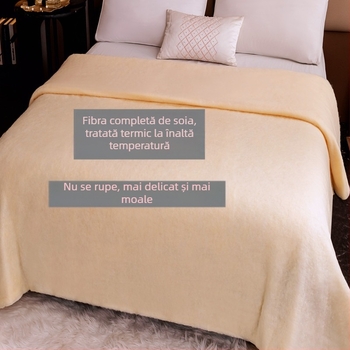 Cuvertură din fibră de soia cu umplutură de 45% fibră proteică de soia, grosime de iarnă, 9–10 kg, procesare personalizabilă