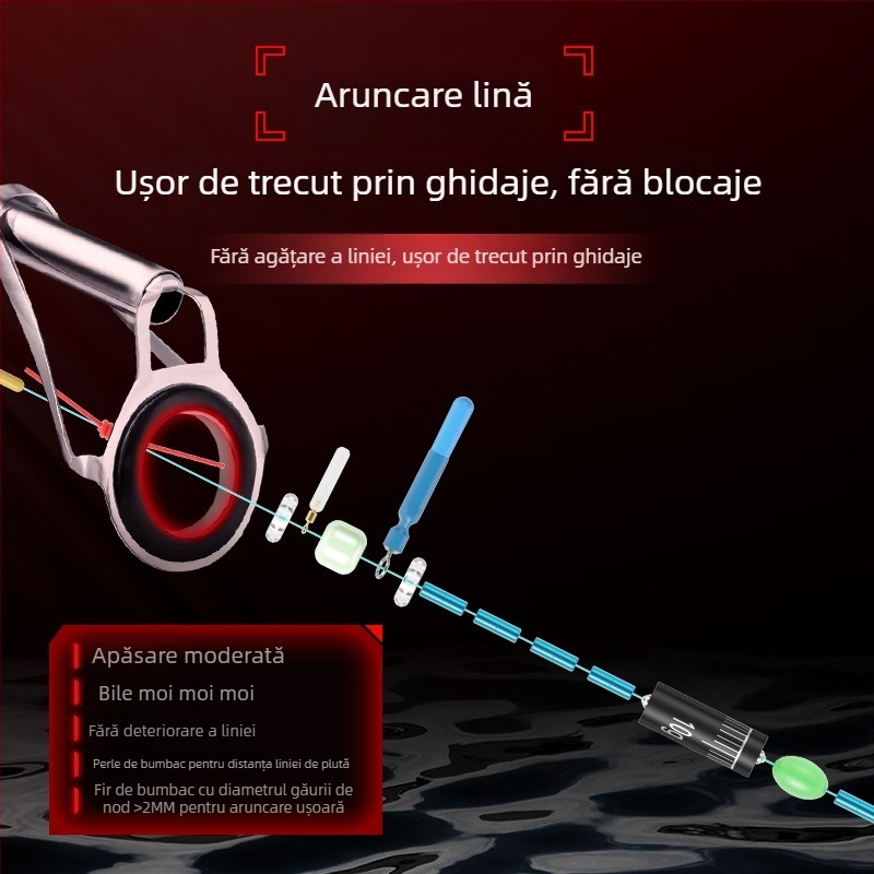 Set de linie glisantă cu plută gata de utilizare, linie pentru aruncări lungi, linie principală din nylon 100 m pentru rezervor