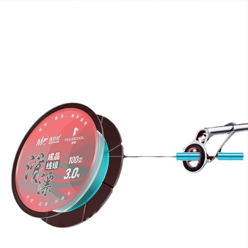 Set de linie glisantă cu plută gata de utilizare, linie pentru aruncări lungi, linie principală din nylon 100 m pentru rezervor