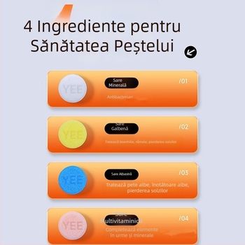Yee Sare de sterilizare pentru pești ornamentali – sare de acvariu din plastic cu dezinfectant