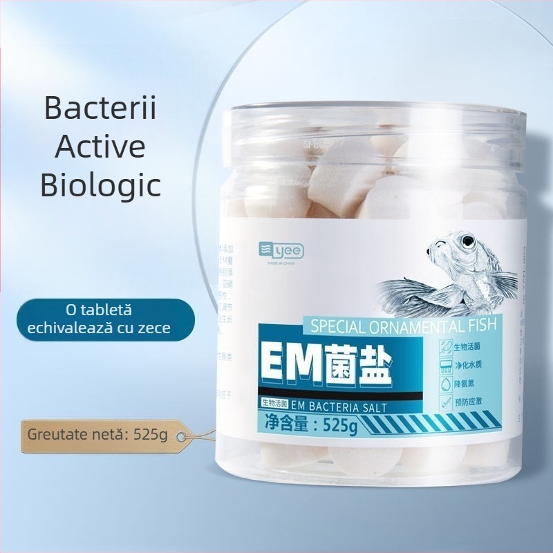 Yee Sare de sterilizare pentru pești ornamentali – sare de acvariu din plastic cu dezinfectant