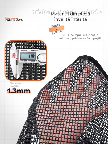 Luya 7 Geantă pliabilă din plasă de pescuit, capacitate mare, pentru pescuit în larg și pe mal