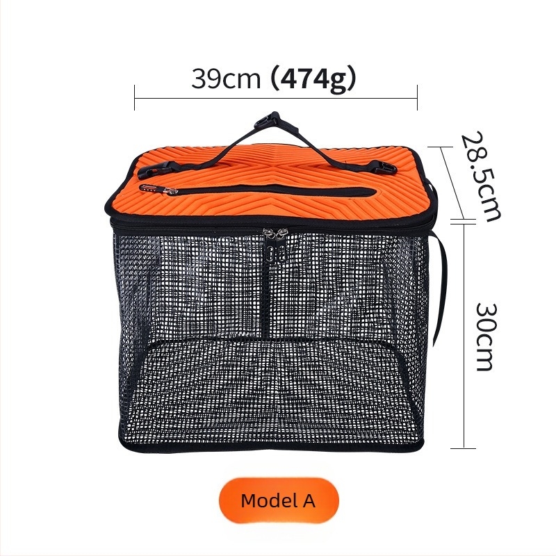 Luya 7 Geantă pliabilă din plasă de pescuit, capacitate mare, pentru pescuit în larg și pe mal