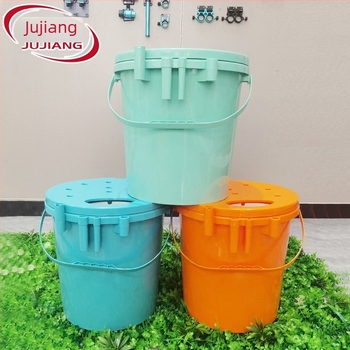 Găleată rotundă multifuncțională pentru pescuit, plastic EVA, design monobloc, mâner pentru transportul peștilor vii