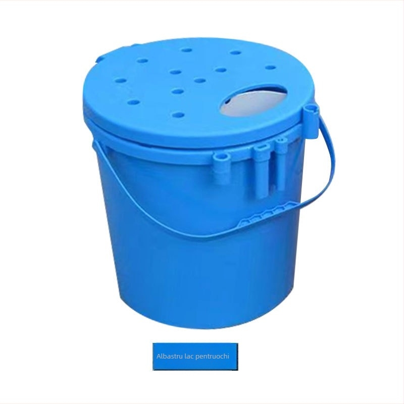 Găleată rotundă multifuncțională pentru pescuit, plastic EVA, design monobloc, mâner pentru transportul peștilor vii