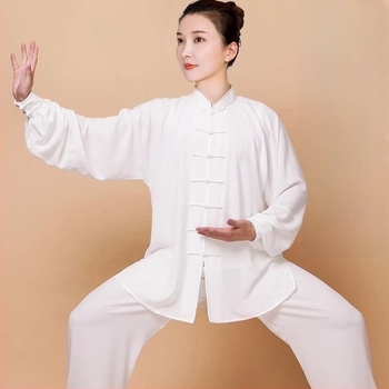 Uniformă Tai Chi – țesătură corduroy pentru exterior, conținut de in 96–100%, căptușeală corduroy, cod produs 1000090365