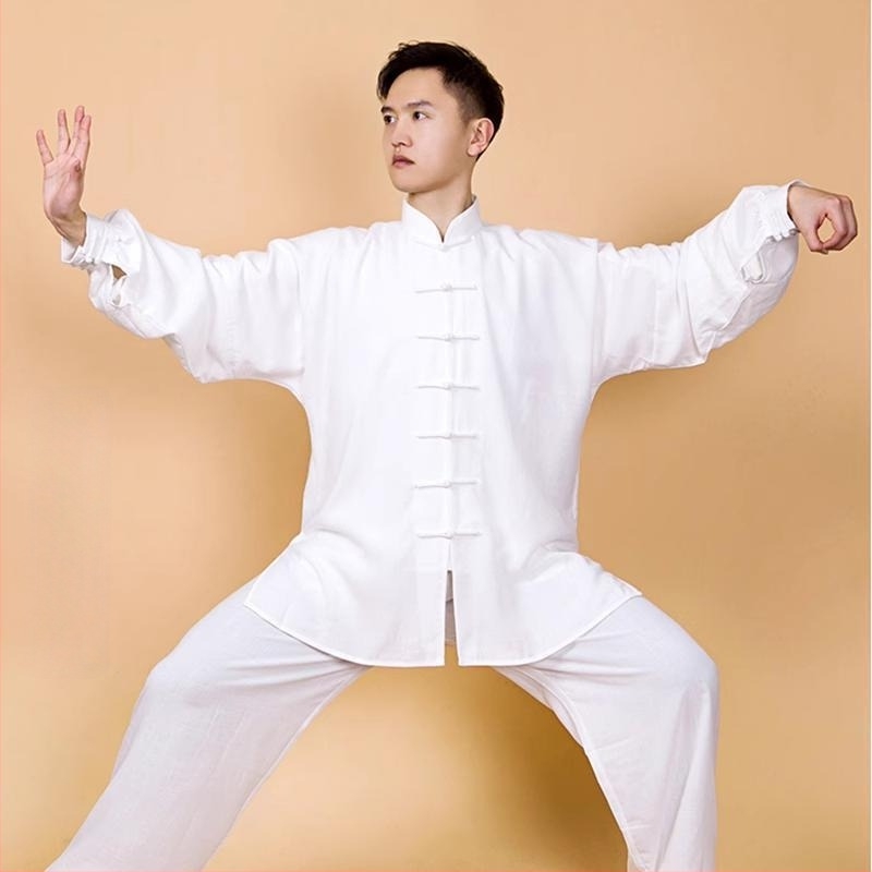 Uniformă Tai Chi – țesătură corduroy pentru exterior, conținut de in 96–100%, căptușeală corduroy, cod produs 1000090365