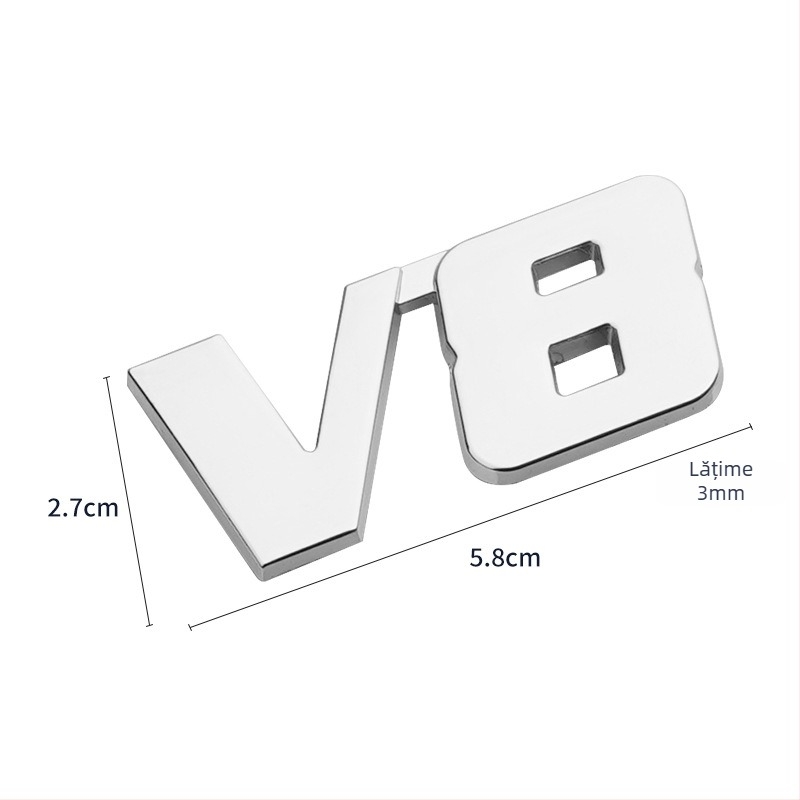 Autocolant pentru caroserie, material 3D, montaj cu adeziv, model universal, Platinum runner