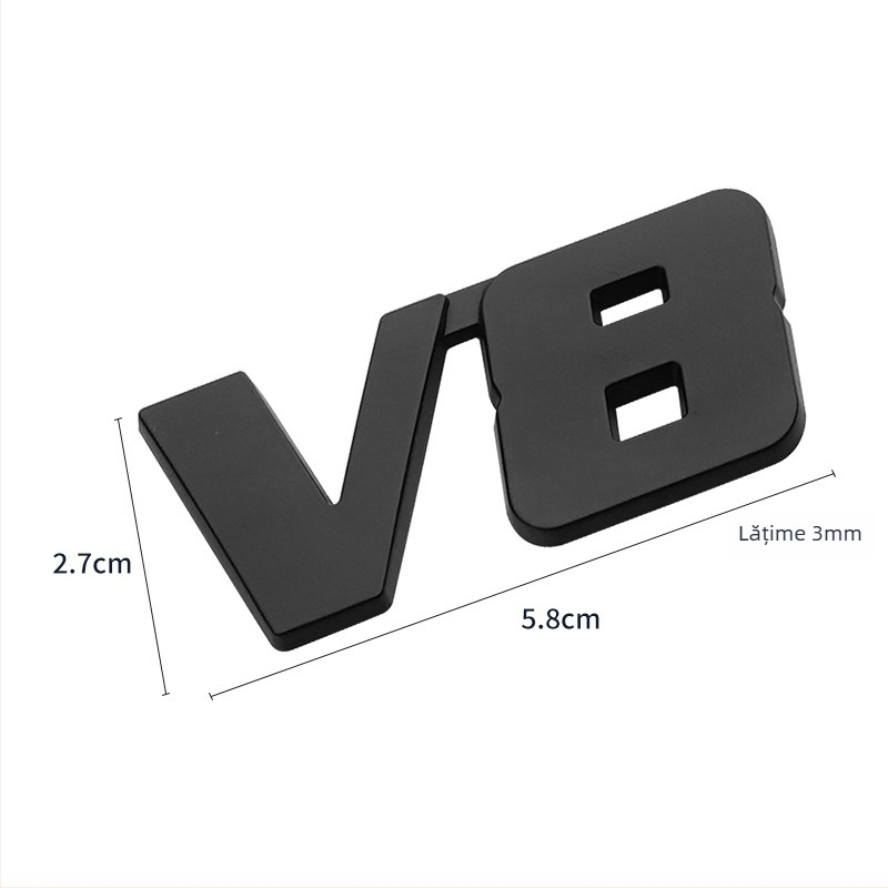 Autocolant pentru caroserie, material 3D, montaj cu adeziv, model universal, Platinum runner