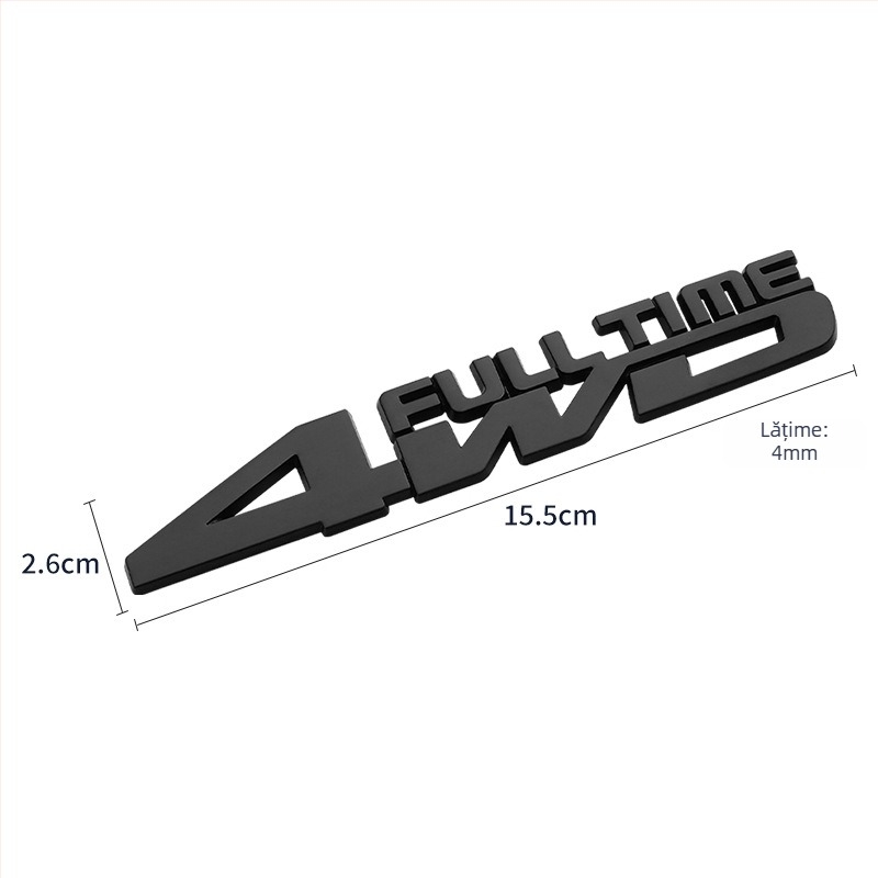 Autocolant pentru caroserie, material 3D, montaj cu adeziv, model universal, Platinum runner