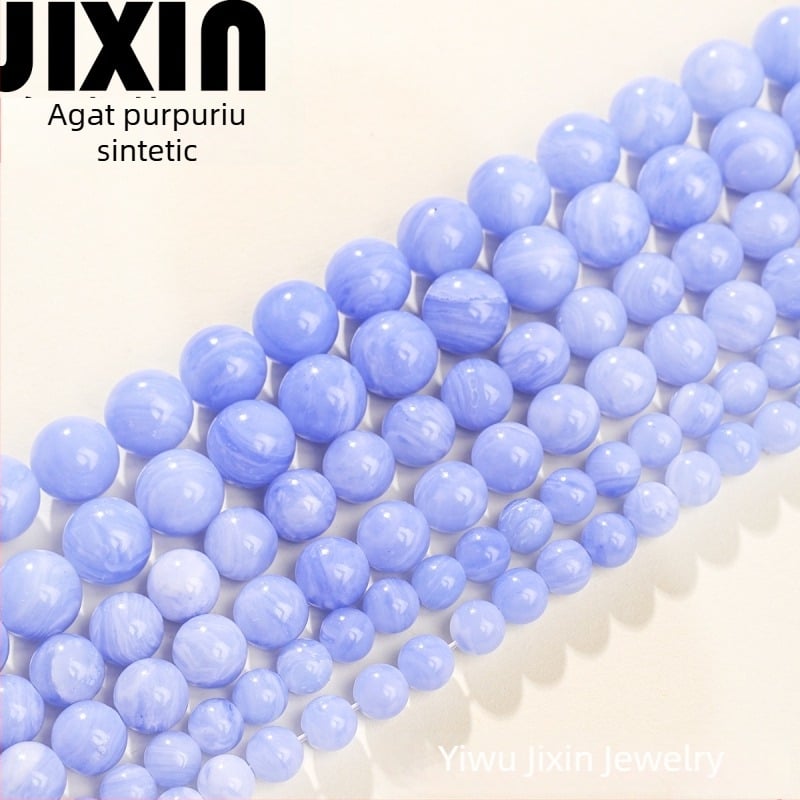 Mărgele pentru bijuterii – piatră, manual, rotunde, model aleatoriu, primăvara 2025