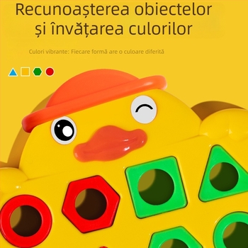 Joc de masă pentru copii 4–6 ani: Potrivirea formelor geometrice, Joc interactiv de familie inspirat de Montessori — Material: plastic; Certificare 3C: 2021152202035961