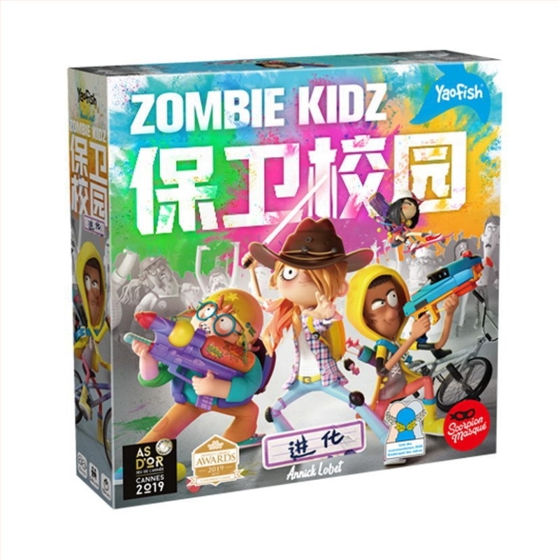 Yaofish Ray Fish Defends Campus – Joc educațional de societate cu cărți pentru copii 4–14 ani, interacțiune părinte-copil