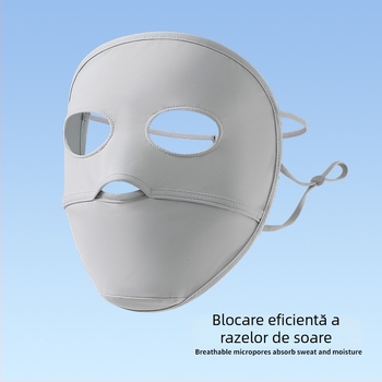 Mască facială pentru femei cu protecție UV, respirabilă, acoperire completă, din nailon, Vara 2024