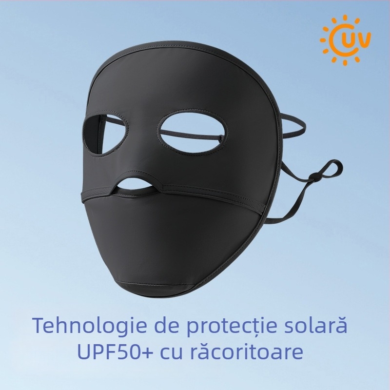 Mască facială pentru femei cu protecție UV, respirabilă, acoperire completă, din nailon, Vara 2024