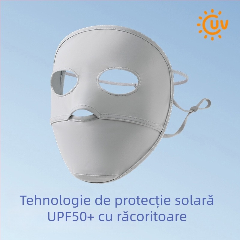 Mască facială pentru femei cu protecție UV, respirabilă, acoperire completă, din nailon, Vara 2024
