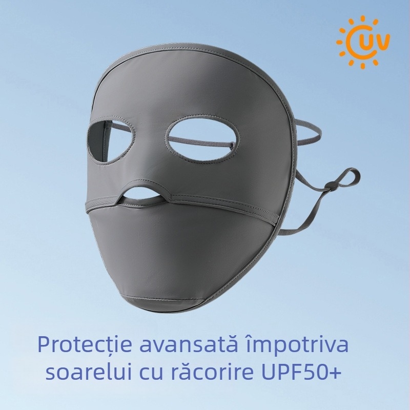 Mască facială pentru femei cu protecție UV, respirabilă, acoperire completă, din nailon, Vara 2024