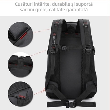 Rucsac pentru laptop – Multifuncțional, respirabil, impermeabil, ultra ușor, curele de umăr curbate, mare capacitate