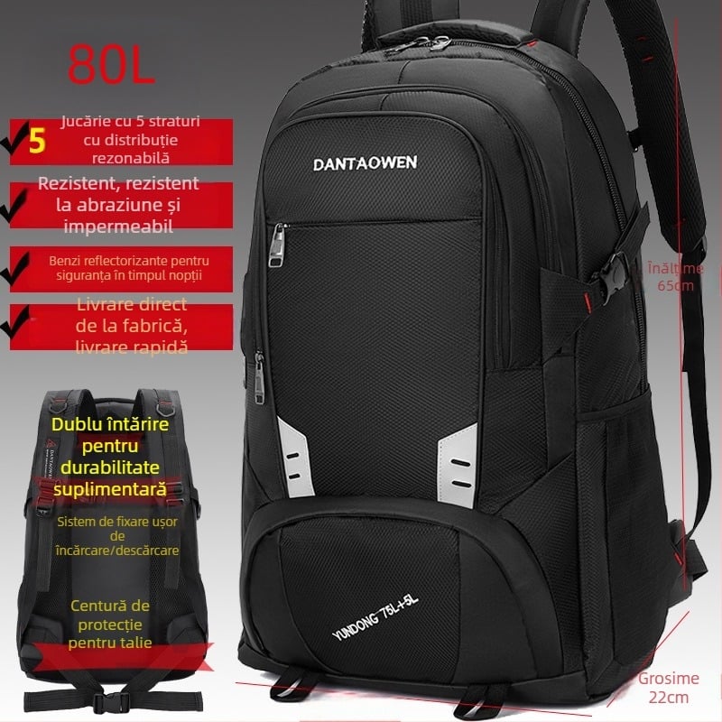 Rucsac pentru laptop – Multifuncțional, respirabil, impermeabil, ultra ușor, curele de umăr curbate, mare capacitate
