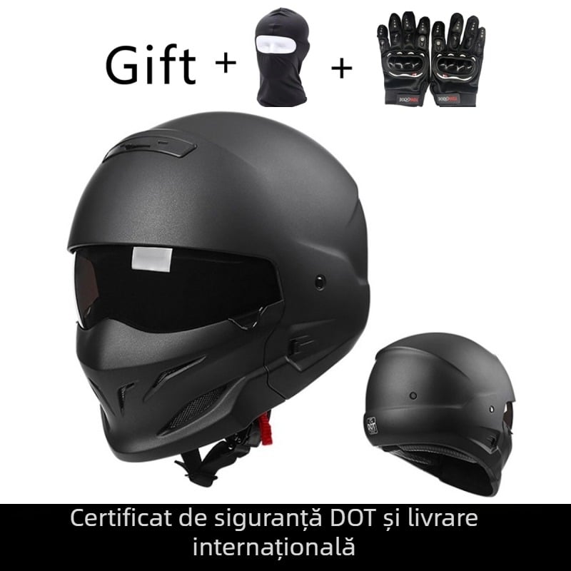 AHP cască half ABS pentru motocicletă, certificat DOT, patru anotimpuri, pentru adulți