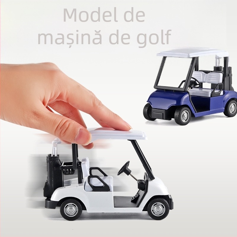 Model de mașină de golf, din aliaj, funcție tragere înapoi, control de forță, electric, multifuncțional