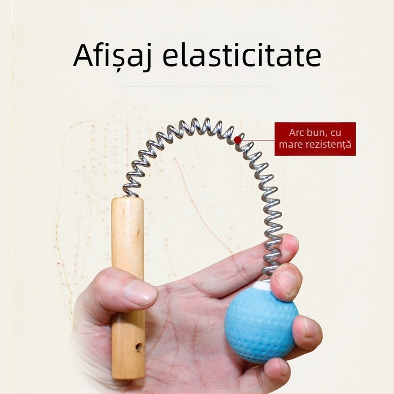 Cioc de masaj portabil, format din silicon, formă de golf-ball, masaj cu arc pentru spate, pentru fitness și relaxare