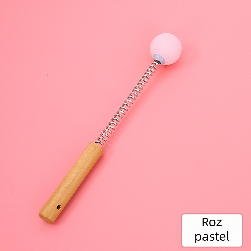 Cioc de masaj portabil, format din silicon, formă de golf-ball, masaj cu arc pentru spate, pentru fitness și relaxare