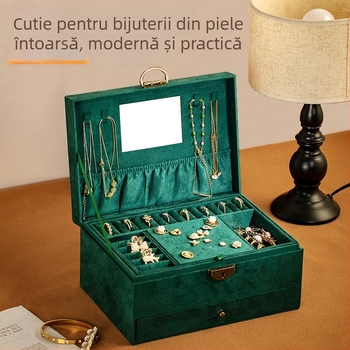 Cutie din lemn pentru bijuterii, model 168-90, personalizare disponibilă
