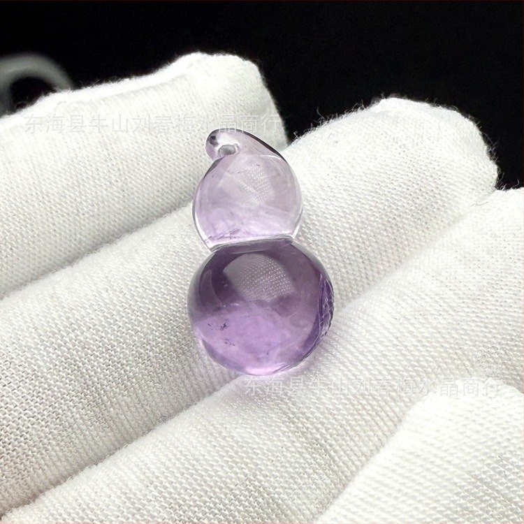 Colier cu cristal de ametist în formă de floare, lucrat manual, marca Spring Plum