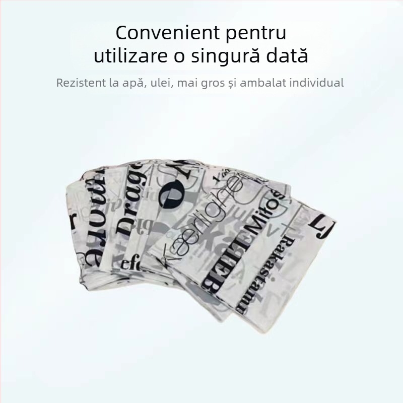 Feță de masă de unică folosință din plastic, extra groasă, cu model carouri, impermeabilă și rezistentă la ulei, personalizabilă cu logo