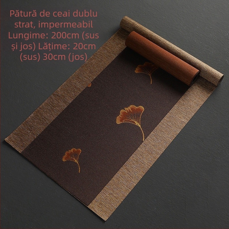 Accesorii pentru ceremonia ceaiului în stil japonez: covoraș drept pentru ceai și runner de masă din poliester, 75% poliester, pentru hoteluri