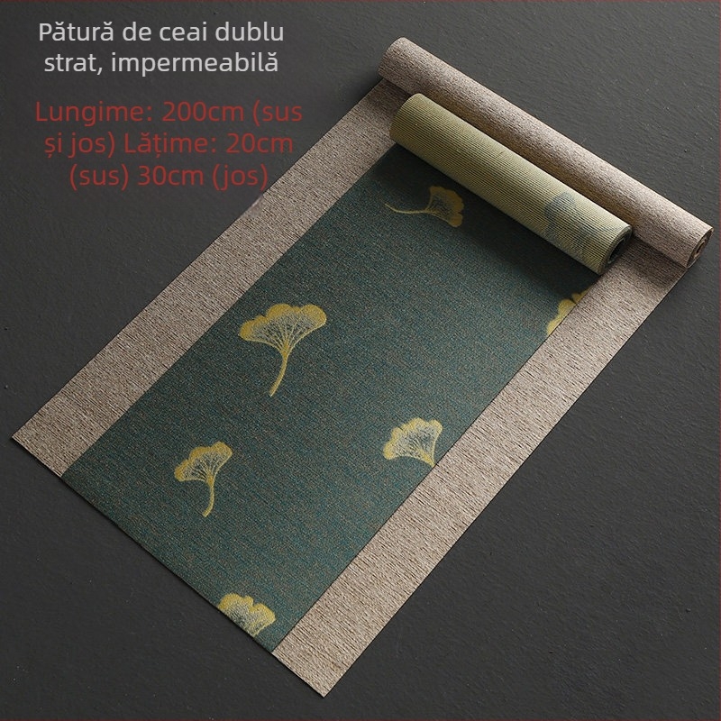 Accesorii pentru ceremonia ceaiului în stil japonez: covoraș drept pentru ceai și runner de masă din poliester, 75% poliester, pentru hoteluri