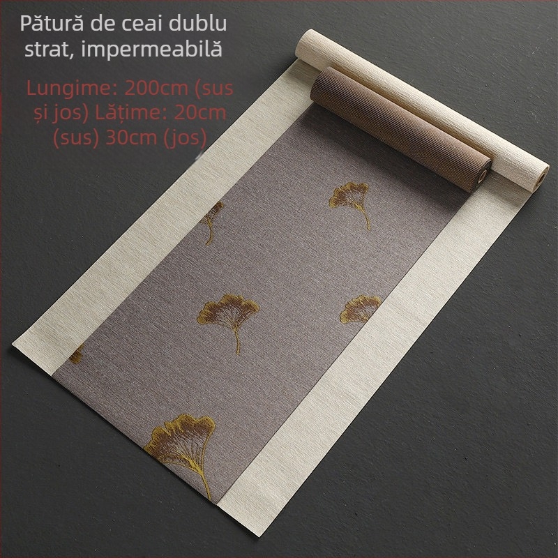 Accesorii pentru ceremonia ceaiului în stil japonez: covoraș drept pentru ceai și runner de masă din poliester, 75% poliester, pentru hoteluri