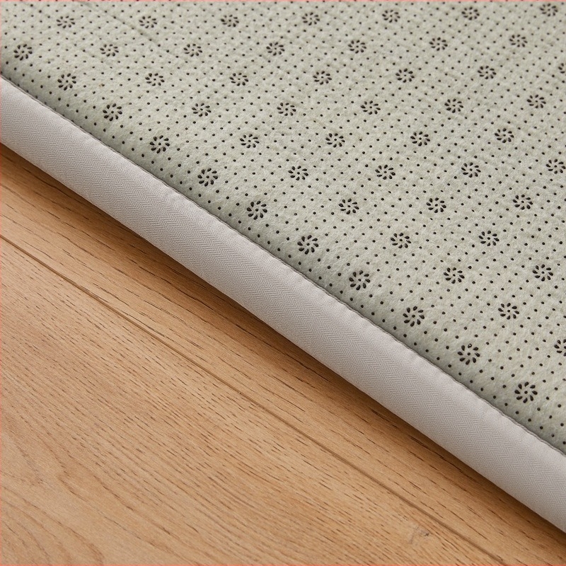 Ice Silk Cooling Mat cu broderie - brand Rice blue, material fibre chimice, stil Ins, pentru uz interior