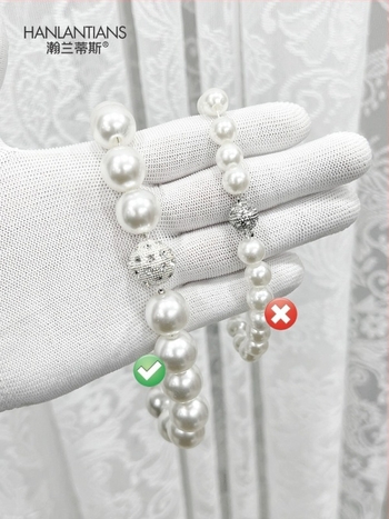 Curele de prindere pentru perdea cu decor magnetic și perle din rhinestone, material țesut, stil simplu și modern