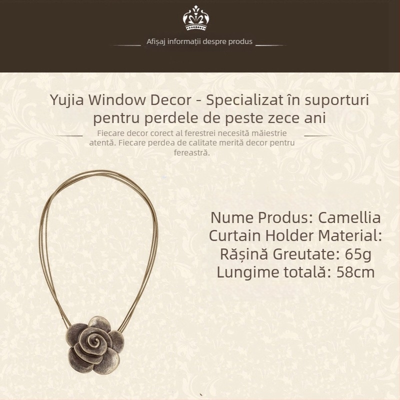 Cataramă pentru perdea, rășină, stil modern minimalist, personalizabil