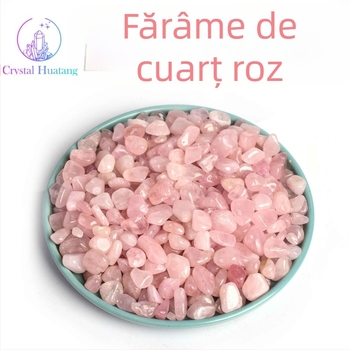Cuarț roz – pietriș cristalin geometric pentru acvariu și peisaj; stil Simplitate Modernă; (Brand: Eastern sea crystal; Categorie: Formă geometrică; Ambalare: carton; Material: cuarț roz)