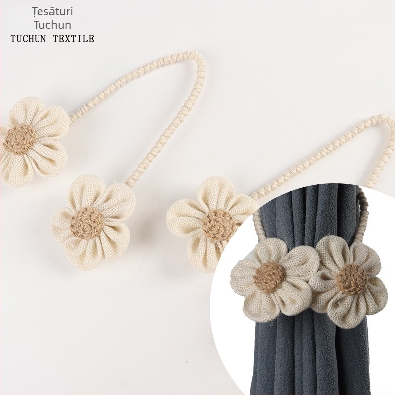 Curele pentru perdele Pure — material bumbac și in, stil modern minimalist