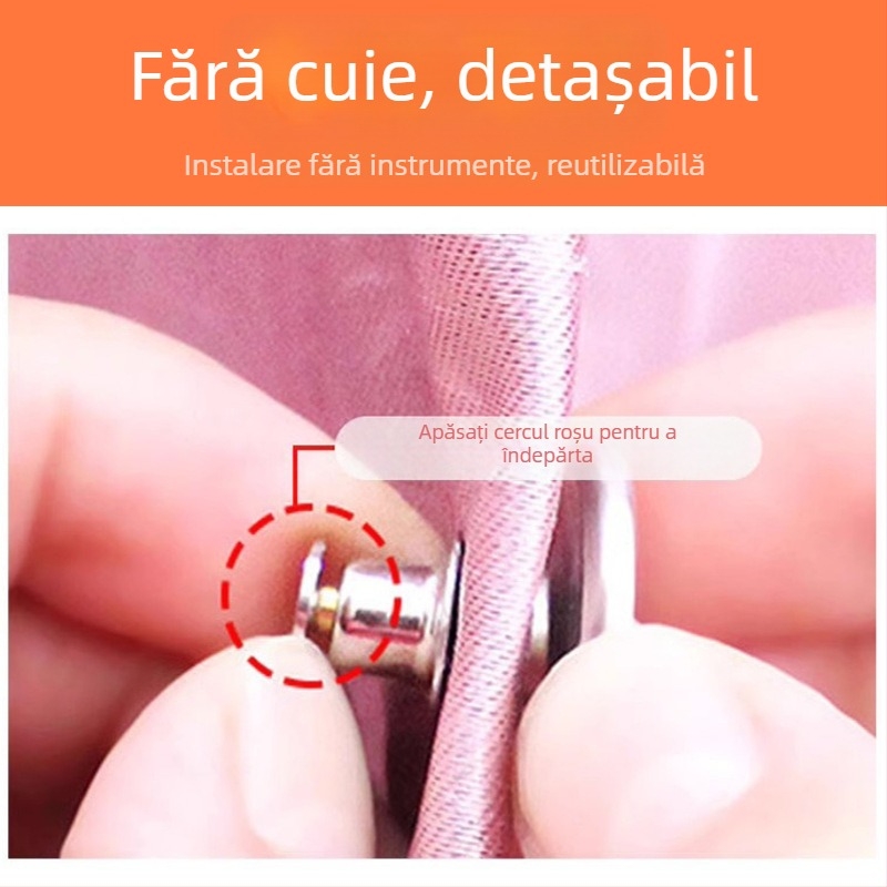 Zăvor magnetic pentru perdeaua de duș – aliaj, modern și minimalist, anti-scurgeri de apă, anti-scurgeri de lumină, fixare pe perete