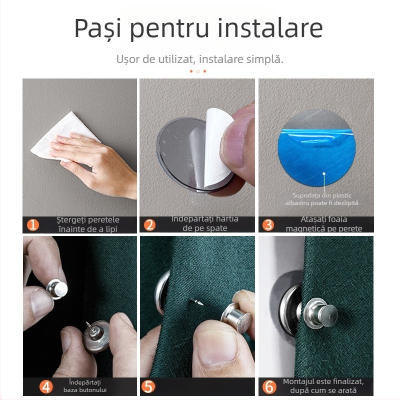 Zăvor magnetic pentru perdeaua de duș – aliaj, modern și minimalist, anti-scurgeri de apă, anti-scurgeri de lumină, fixare pe perete