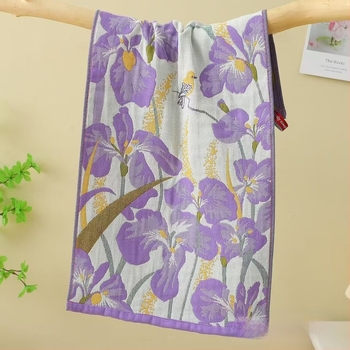 Prosop de baie din tifon, 100% bumbac, 300 g, Jacquard, fibră cu nucleu, imprimare siglă disponibilă, personalizabil